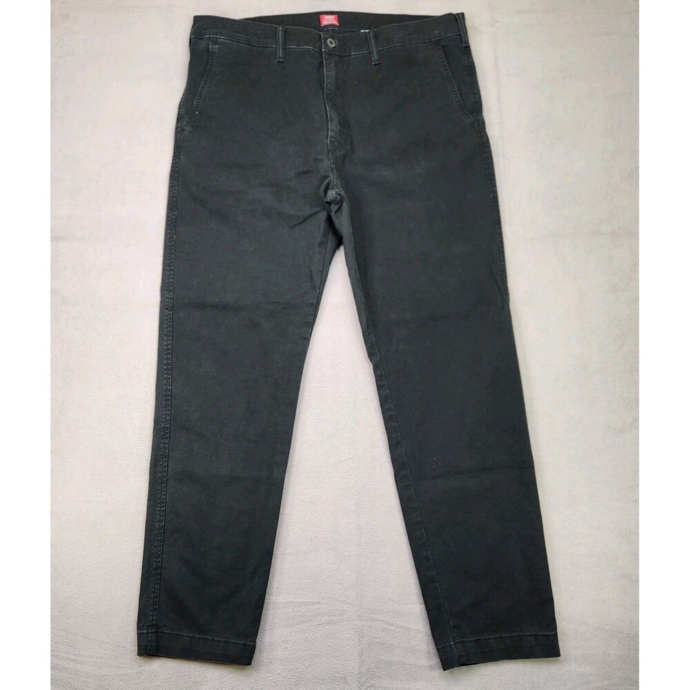 Levi's XX Chino Pants Men's Size 38x32 Standard‎ Taper Black Cotton Stretch